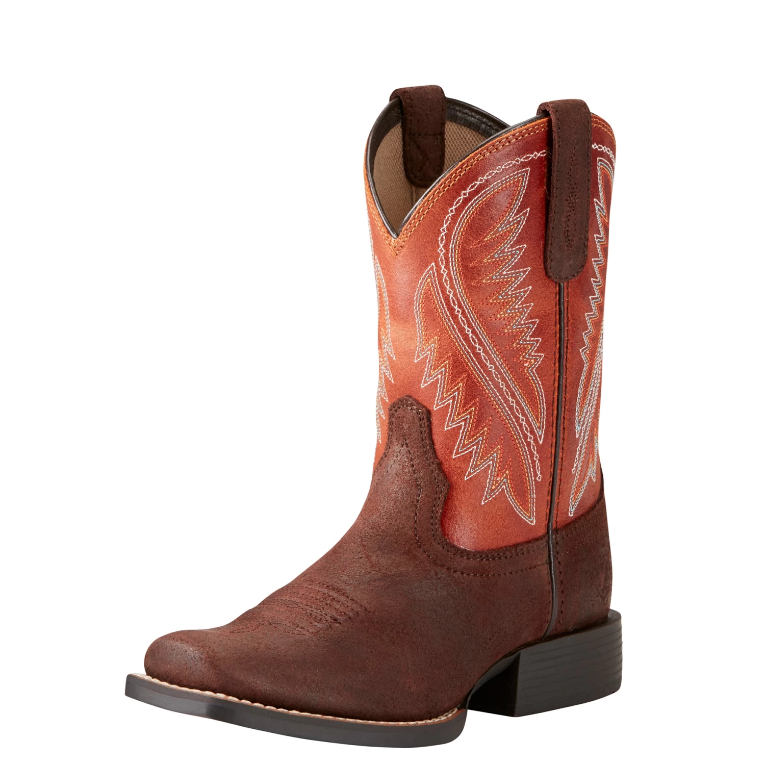 'Ariat' Youth 8" Hoolihan Alamo - Orange / Brown 2 'Ariat' Youth 8" Hoolihan Alamo - Orange / Brown - Image 2