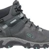 'Keen Outdoor' Women's Steens WP Leather Mid Hiker - Steel Grey / Ocean Wave