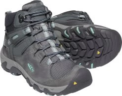 'Keen Outdoor' Women's Steens WP Leather Mid Hiker - Steel Grey / Ocean Wave -Footwear Sales Store 1022332 PPS large 1024x1024@2x
