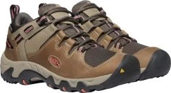 'Keen Outdoor' Women's Steens WP Leather Low Hiker - Timberwolf / Coral -Footwear Sales Store 1022336 PLA large 1024x1024@2x