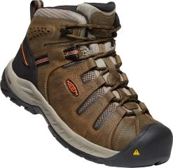 'Keen Utility' Men's Flint II Mid EH Soft Toe - Cascade Brown / Burnt Ochre -Footwear Sales Store 1023242 3Q large 1024x1024@2x