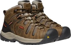 'Keen Utility' Men's Flint II Mid EH Soft Toe - Cascade Brown / Burnt Ochre -Footwear Sales Store 1023242 PLA large 1024x1024@2x