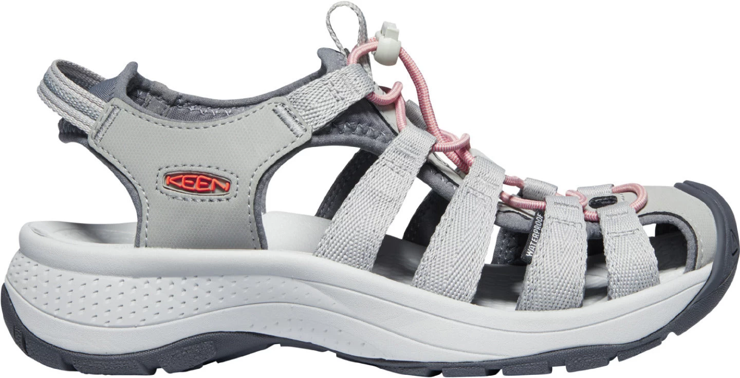 'Keen Outdoor' Women's Astoria West Sandal - Grey / Coral 1 'Keen Outdoor' Women's Astoria West Sandal - Grey / Coral