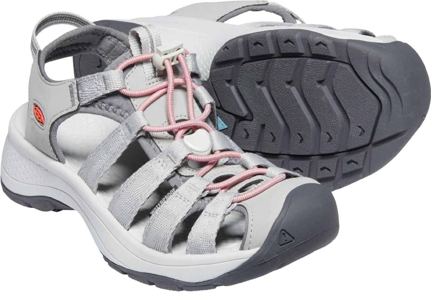 'Keen Outdoor' Women's Astoria West Sandal - Grey / Coral 4 'Keen Outdoor' Women's Astoria West Sandal - Grey / Coral - Image 4
