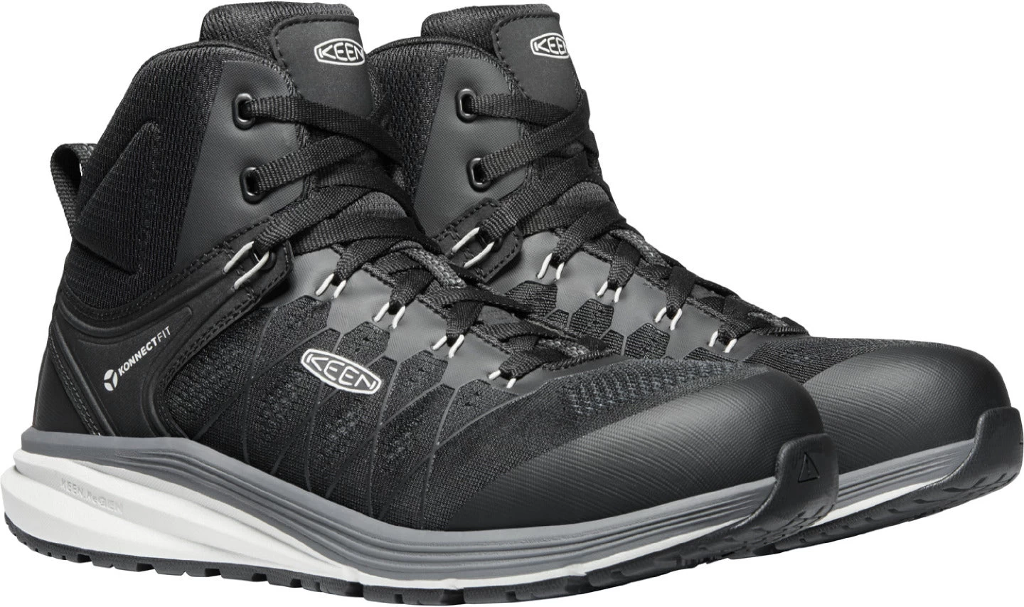 'Keen Utility' Men's Vista Energy EH Mid Hiker Carbon Toe - Vapor / Black 4 'Keen Utility' Men's Vista Energy EH Mid Hiker Carbon Toe - Vapor / Black - Image 4