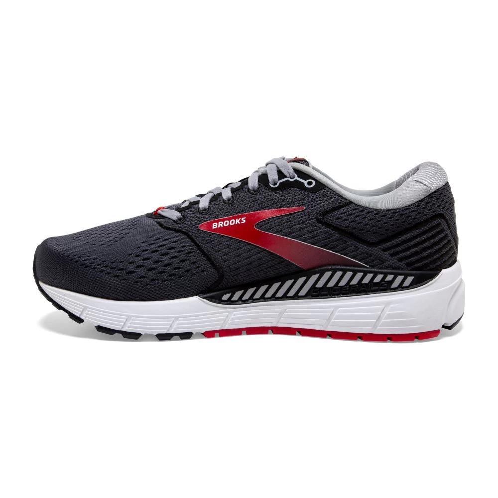 'Brooks' Men's Beast 20 - Pearl / Black / Red 6 'Brooks' Men's Beast 20 - Pearl / Black / Red - Image 6