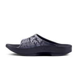 'OOFOS' Women's OOahh Slide Limited Edition - Black / Snake -Footwear Sales Store 1103SNAKE shot4 1024x1024@2x