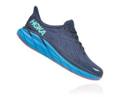 'Hoka' Men's Clifton 8 - Outer Space / Vallarta Blue -Footwear Sales Store 1119393 OSVB 2 1024x1024@2x