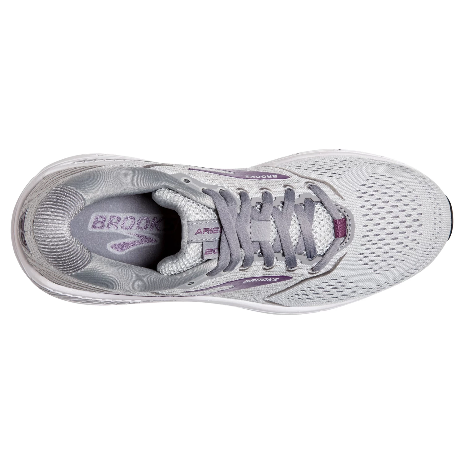 'Brooks' Women's Ariel 20 - Oyster / Alloy / Grape 3 'Brooks' Women's Ariel 20 - Oyster / Alloy / Grape - Image 3