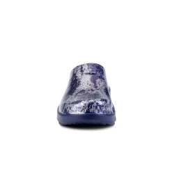 'OOFOS' Women's OOcloog Clog Limited Edition - Navy / Silver Snake -Footwear Sales Store 1203NVYSILSNK shot3 1024x1024@2x