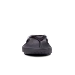 'OOFOS' Women's OOlala Thong - Black Patent -Footwear Sales Store 1400BLK 3 1024x1024@2x