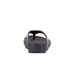 'OOFOS' Women's OOlala Thong - Black Patent -Footwear Sales Store 1400BLK 5 1024x1024@2x