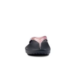'OOFOS' Women's OOlala Luxe Thong - Black / Rose Sparkle -Footwear Sales Store 1403BKROSESPK shot3 1024x1024@2x