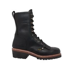 'Adtec' Men's 10" Fireman Logger WP - Black