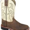 'Smoky Mountain' Children's Scout Western Square Toe - Brown / Cream