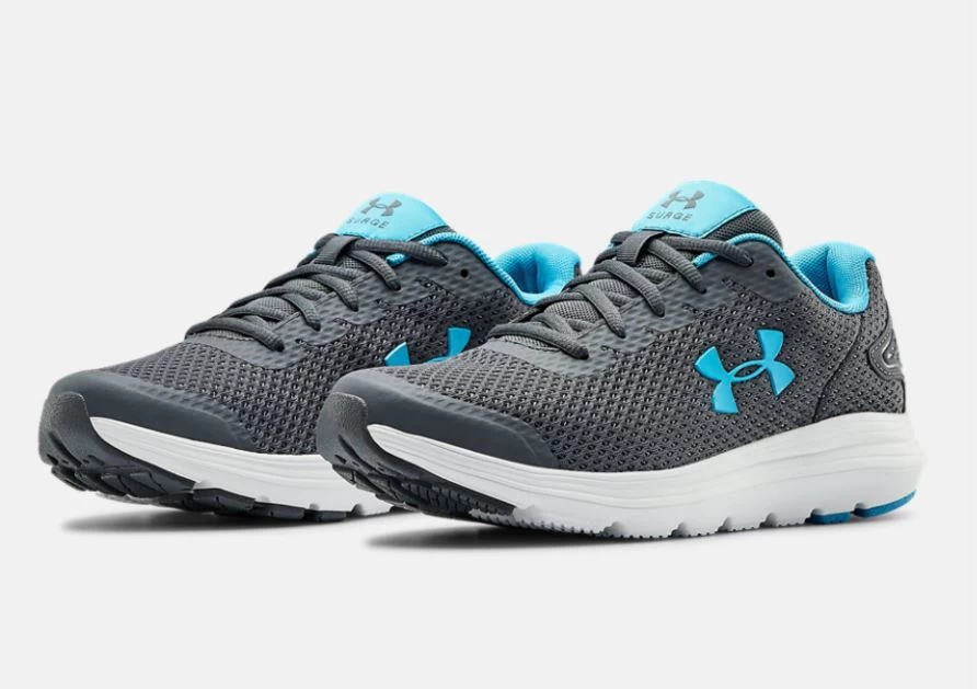 'Under Armour' Women's Surge 2 Running - Pitch Grey / Equator Blue 2 'Under Armour' Women's Surge 2 Running - Pitch Grey / Equator Blue - Image 2