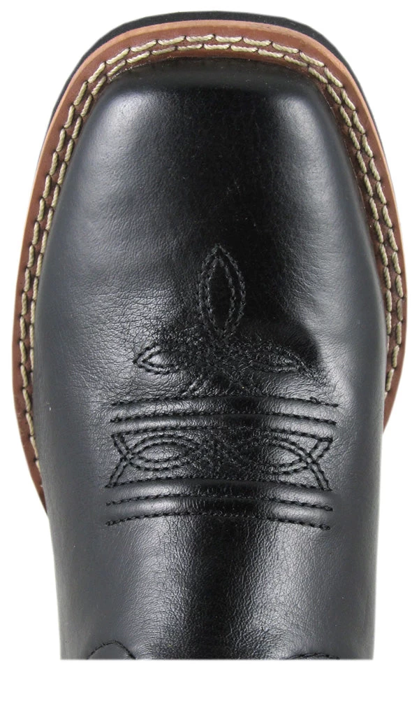 'Smoky Mountain' Children's Western Square Toe - Black 2 'Smoky Mountain' Children's Western Square Toe - Black - Image 2
