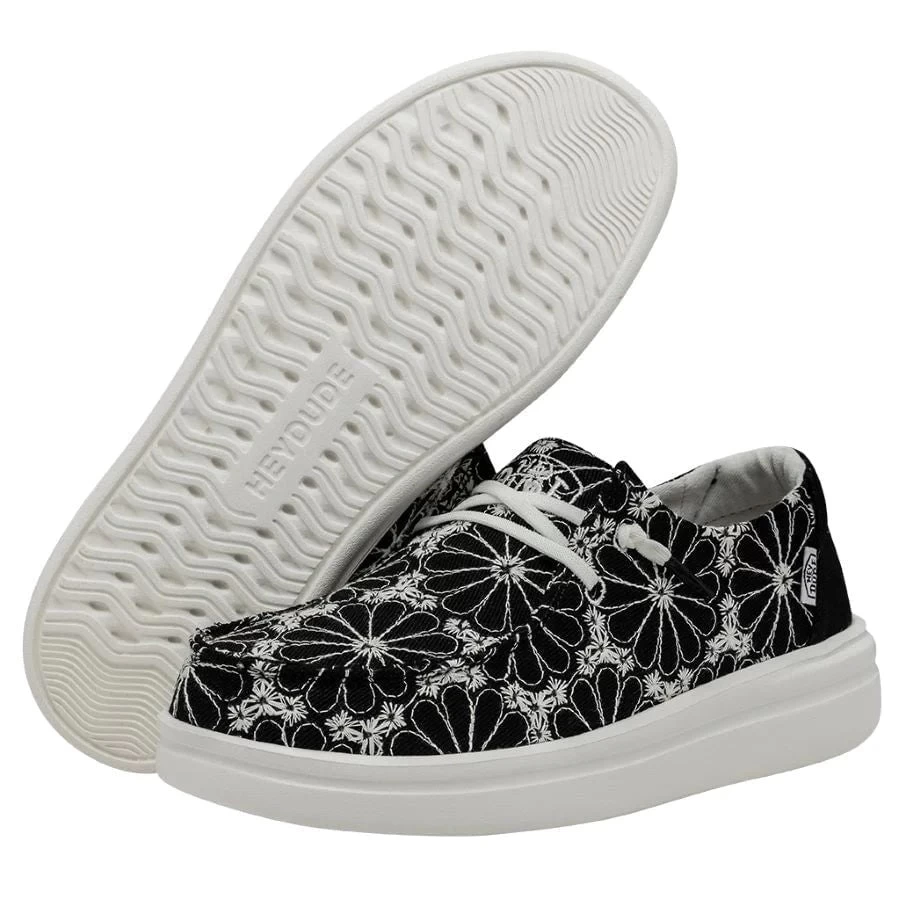 'Hey Dude' Women's Wendy Rise Eyelet - Black 3 'Hey Dude' Women's Wendy Rise Eyelet - Black - Image 3