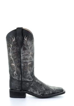 'Corral' Women's 12" Embroidered Western - Black / Sand -Footwear Sales Store 5356 3 1024x1024@2x