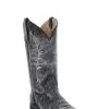 'Corral' Women's 12" Embroidered Western - Black / Sand