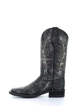 'Corral' Women's 12" Embroidered Western - Black / Sand -Footwear Sales Store 5356 6 1024x1024@2x