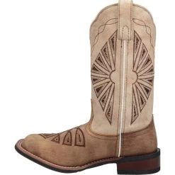 'Laredo' Women's 11" Kite Days Western Square Toe - Tan / Brown 11 'Laredo' Women's 11" Kite Days Western Square Toe - Tan / Brown -Footwear Sales Store 5821 3 1024x1024@2x