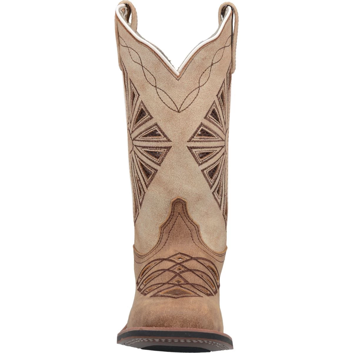'Laredo' Women's 11" Kite Days Western Square Toe - Tan / Brown 4 'Laredo' Women's 11" Kite Days Western Square Toe - Tan / Brown - Image 4