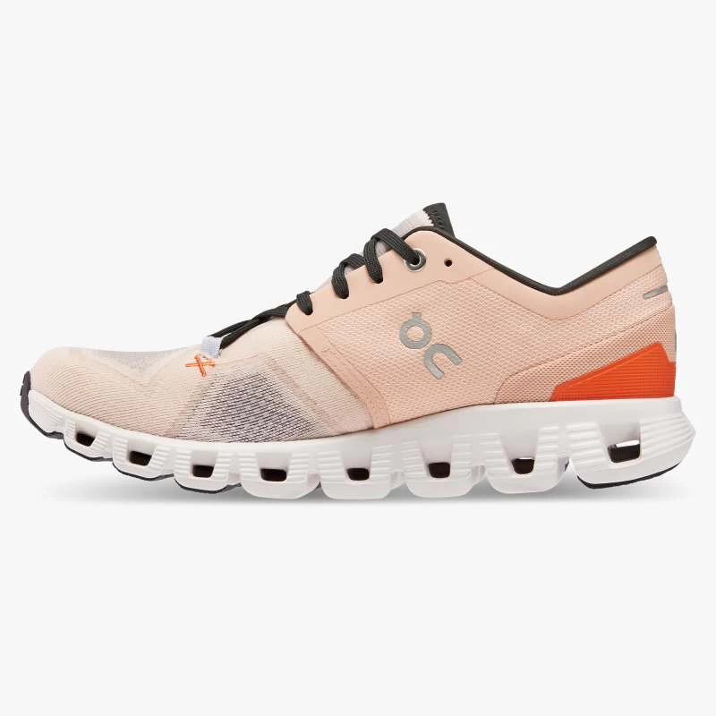 'On Running' Women's Cloud X 3 - Rose / Sand 6 'On Running' Women's Cloud X 3 - Rose / Sand - Image 6