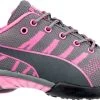 'Puma' Women's Celerity Knit Low Steel Toe - Grey / Pink