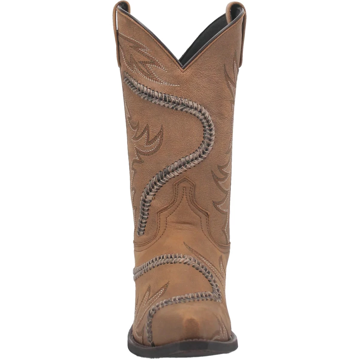 'Laredo' Men's 12" Lawry Western Fashion Snip Toe - Tan 4 'Laredo' Men's 12" Lawry Western Fashion Snip Toe - Tan - Image 4