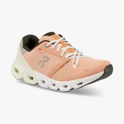 'On Running' Women's Cloudflyer 4 - Peach / Aloe -Footwear Sales Store 71.98669 cloudflyer 4 fw22 peach aloe w g6 1024x1024@2x