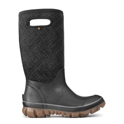 'Bogs' Women's 13" Whiteout Fleck Insulated WP Winter - Black Multi