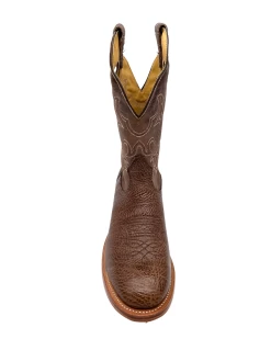 'Boulet' Men's 12" Roper Western Round Toe - Shoulder Noce Taurus / Organza Brown -Footwear Sales Store 82093 1024x1024@2x