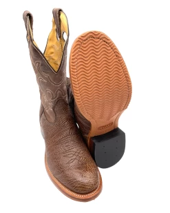 'Boulet' Men's 12" Roper Western Round Toe - Shoulder Noce Taurus / Organza Brown -Footwear Sales Store 82095 1024x1024@2x