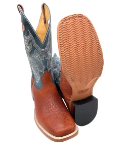 'Boulet' Men's 13" Western Square Toe - Utta Whisky / Puma Turqueza -Footwear Sales Store 92935 1024x1024@2x