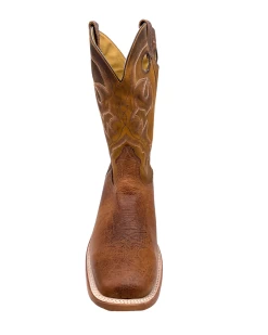 'Boulet' Men's 12" Saddle Vamp Western Square Toe - Shrunken Bomber / Ambergold -Footwear Sales Store 93453 1024x1024@2x