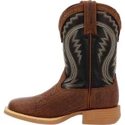 'Durango' Children's Lil' Rebel Pro Western Square Toe - Acorn / Black Onyx -Footwear Sales Store DBT0237C instep profile 1024x1024@2x