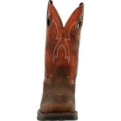 'Durango' Men's 12" REBEL Western Square Toe - CIMARRON BROWN -Footwear Sales Store DDB0327 front 1024x1024@2x