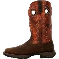 'Durango' Men's 12" REBEL Western Square Toe - CIMARRON BROWN -Footwear Sales Store DDB0327 instep profile 1024x1024@2x