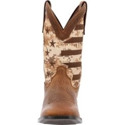 'Durango' Men's 11" Westward Saddlehorn Digital Camo Flag - Brown -Footwear Sales Store DDB0397 front 1024x1024@2x