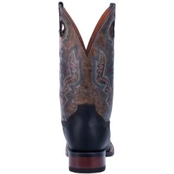 'Dan Post' Men's 11" Deuce Western Wide Square Toe - Black / Brown -Footwear Sales Store DP4558 4 1024x1024@2x
