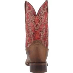 'Dan Post' Men's 11" Killeen Western Square Toe - Tan / Red -Footwear Sales Store DP4813 4 1024x1024@2x