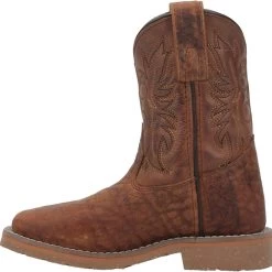 'Dan Post' Children's 8" Durant Jr. Western Square Toe - Rust Brown (Sizes 8.5C-3Y) -Footwear Sales Store DPC2926 3 1024x1024@2x