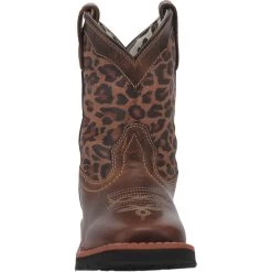 'Dan Post' Youth 9" Makucha Leopard Western Square Toe - Tan / Multi (Sizes 3Y-6Y) -Footwear Sales Store DPC3951 5 1024x1024@2x