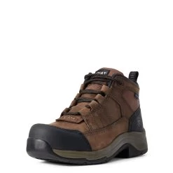 'Ariat' Women's Telluride WP Comp Toe - Brown 9 'Ariat' Women's Telluride WP Comp Toe - Brown -Footwear Sales Store F19 WMS WORK Couto 10029481 3 4 front 1024x1024@2x
