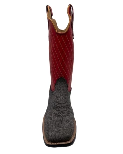 'Fenoglio' Men's 13" Cape Buffalo Western Square Toe - Grey / Red -Footwear Sales Store FB342426283 1024x1024@2x