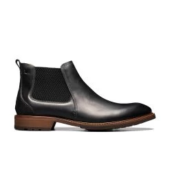 'Florsheim' Men's Lodge Plain Toe Gore Boot - Black Crazy Horse -Footwear Sales Store Florsheim Fall 2020 14285 010 ALT 2 1024x1024@2x