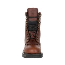 'Georgia Boot' Men's 8" Carbo-Tec LT EH WP Lacer Soft Toe - Brown -Footwear Sales Store GB00309 front 1024x1024@2x
