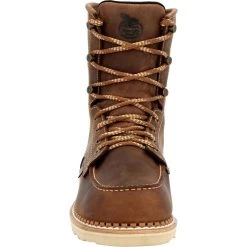 'Georgia Boot' Men's 8" Wedge Sole EH WP Soft Toe - Brown 9 'Georgia Boot' Men's 8" Wedge Sole EH WP Soft Toe - Brown -Footwear Sales Store GB00532 front 1024x1024@2x
