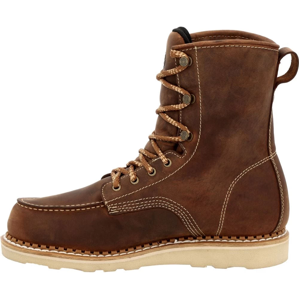 'Georgia Boot' Men's 8" Wedge Sole EH WP Soft Toe - Brown 6 'Georgia Boot' Men's 8" Wedge Sole EH WP Soft Toe - Brown - Image 6